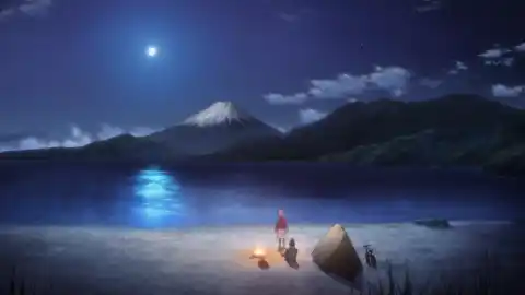 富士山脚下的营地